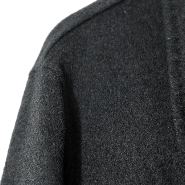 Double Faced Turn Down Collar Suit Jacket Winter Cropped Genuine Cashmere Wool Coats for Women - Image 3