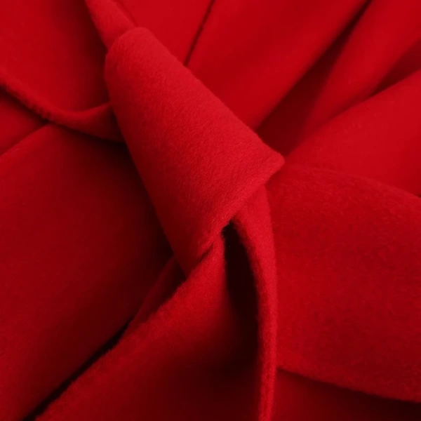 Winter Shawl Collar Camel Hair Coat Luxury Double Faced Long Wool Trench Coats for Women - Image 4