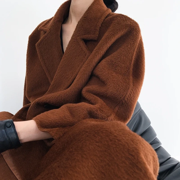 2025 the New Haute Couture Winter Alpaca Hair Coat Fashion New Trend Hot Sale Quality Goods Handmade - Image 6