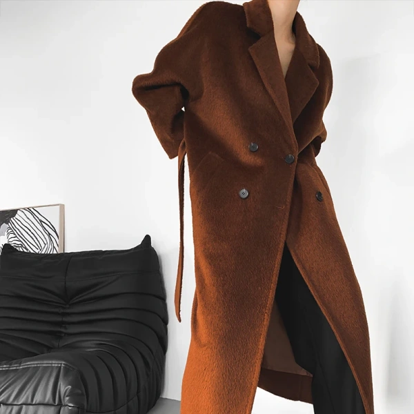 2025 the New Haute Couture Winter Alpaca Hair Coat Fashion New Trend Hot Sale Quality Goods Handmade - Image 4