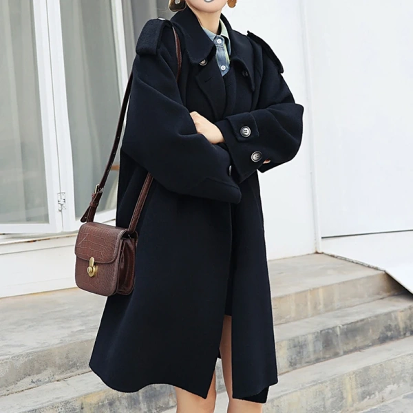 Winter Wool Coat New Pattern Design Peru Hot Sale Jacket Commuting Double-breasted Handmade - Image 5