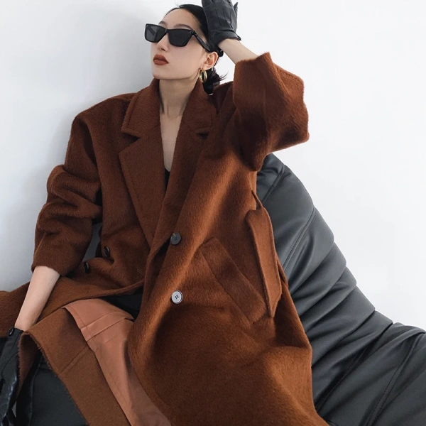 2025 the New Haute Couture Winter Alpaca Hair Coat Fashion New Trend Hot Sale Quality Goods Handmade - Image 2