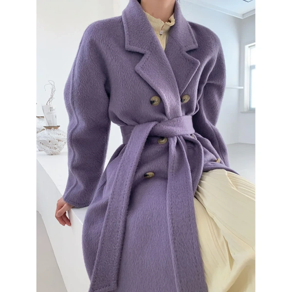 Suli Alpaca Fleece Coat Women's Autumn and Winter 22 New