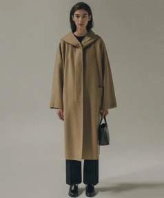 Women's Double Wool Coat 2025 Fall and Winter Long Hooded Coat