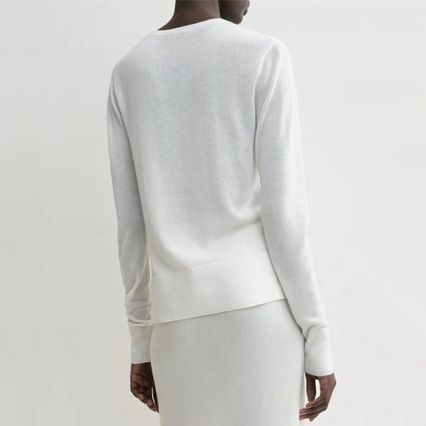 Spring Summer Lyocell Knit Sweater Single Breasted Cashmere Knitted Cardigans for Women - Image 4