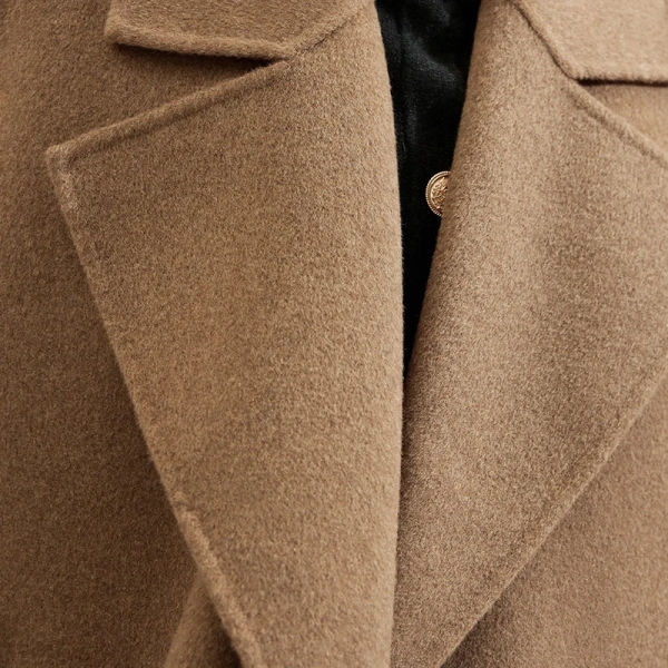 Double Faced Wool Vest Luxury Winter Sleeveless Long 100% Genuine Wool Coat for Women - Image 4