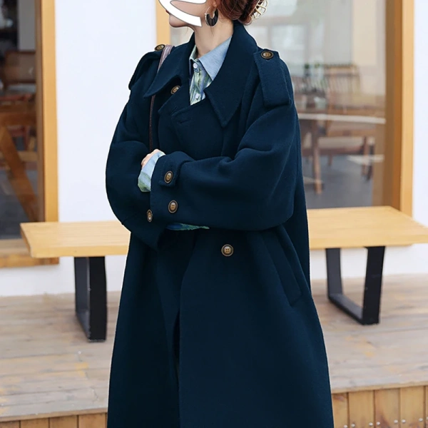 Winter Wool Coat New Pattern Design Peru Hot Sale Jacket Commuting Double-breasted Handmade - Image 4