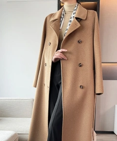 Haute Couture Popular This Year High Quality 100% Cashmere Coat Casual Brief Paragraph Minimalist  Loose Coat