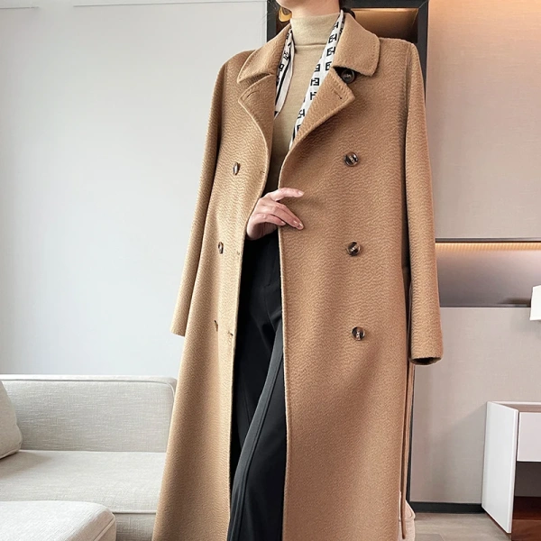 Haute Couture Popular This Year High Quality 100% Cashmere Coat Casual Brief Paragraph Minimalist  Loose Coat