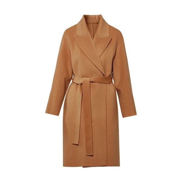 2025 Haute Couture Tie a Belt High Quality Winter High Quality Popular Design Cashmere Coat Jacket Spot Stock - Image 5