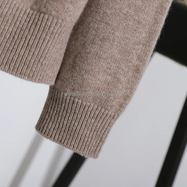Winter Turn Down Collar Size Pullover Women 100% Wool Knitted Sweaters - Image 5