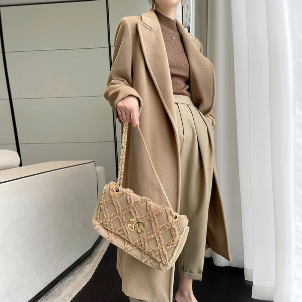 Fit Long Cashmere Coat Winter Women Elegant Wool Coat New Trends Slim Ladies Women Girls,women Wool Blends Wool Lining FormalF - Image 2