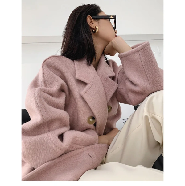 Suli Alpaca Fleece Coat Women's Autumn and Winter 22 New - Image 6