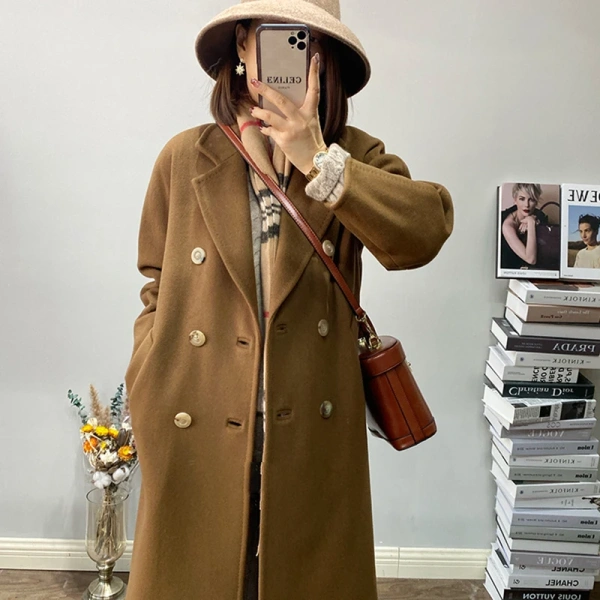 Winter Quality Goods Women's Wool and Blends This Year's Popular Reversible Wool Goods Winter Long Wool Women's Jacket