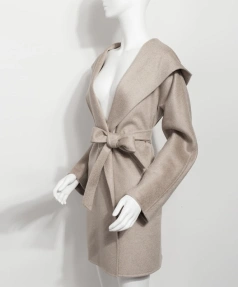 High-end Double-faced Woolen Goods Winter Peru Cashmere Coat Water Ripple New Design Classic  Fashion Commuting Frenulum