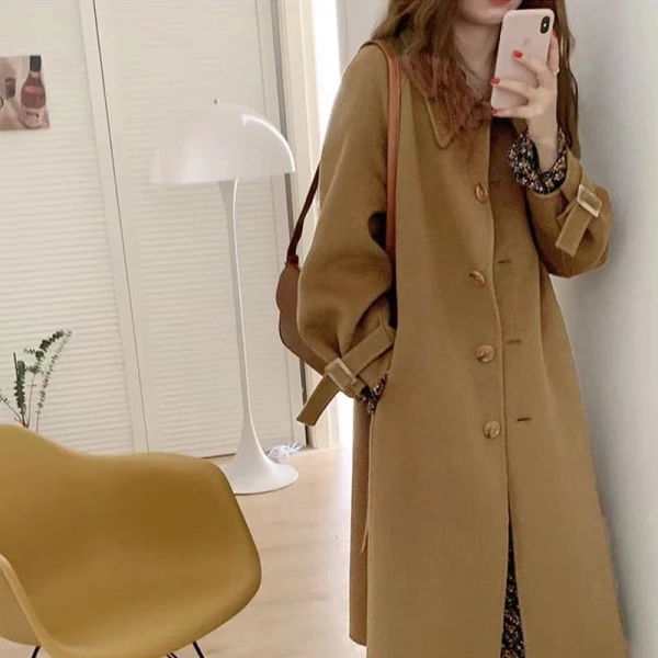 Haute Couture Winter Wool Coat New Pattern Design Peru Hot Sale Jacket Commuting Single Breasted Handmade - Image 4