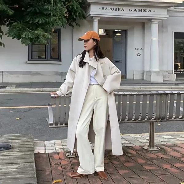 2025 High-end Woolen Goods Winter  100% Wool Coat Fashion Classic New Design Solid Color Jacket