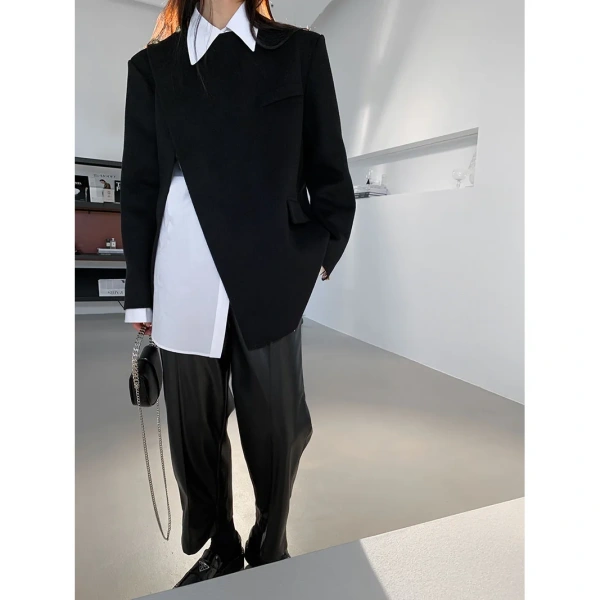 Retro Design Short Section Diagonal Lapel Double-sided Handmade Pure Cashmere Coat Twill Soft Wool Coat Women's Winter New - Image 4