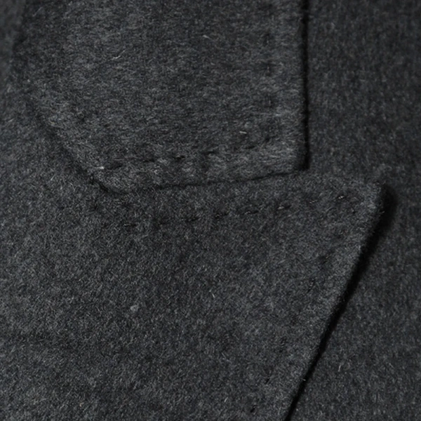 Double Faced Turn Down Collar Suit Jacket Winter Cropped Genuine Cashmere Wool Coats for Women - Image 4