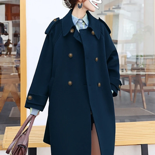Winter Wool Coat New Pattern Design Peru Hot Sale Jacket Commuting Double-breasted Handmade - Image 3