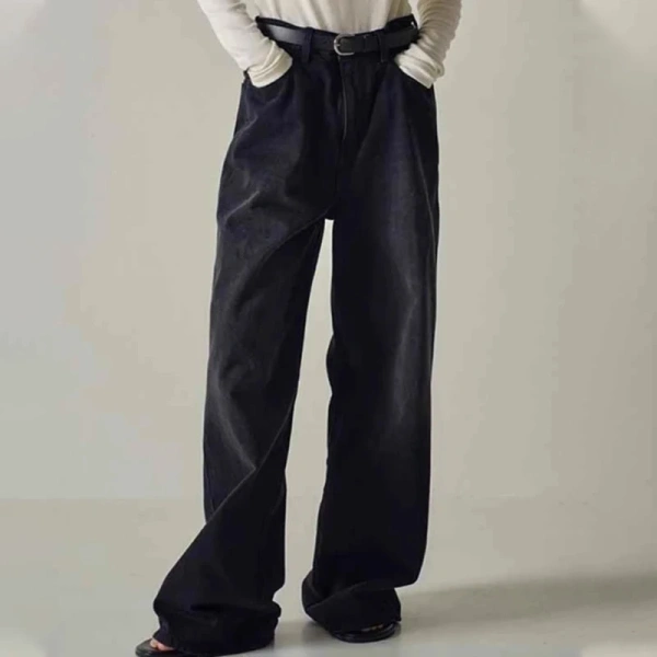New Arrival High Waist Jeans 100% Cotton Denim Pants for Women - Image 4