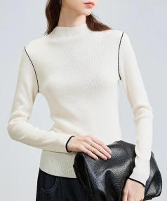 Woolen Knitwear Pullover Knitted Wool Sweater for Women