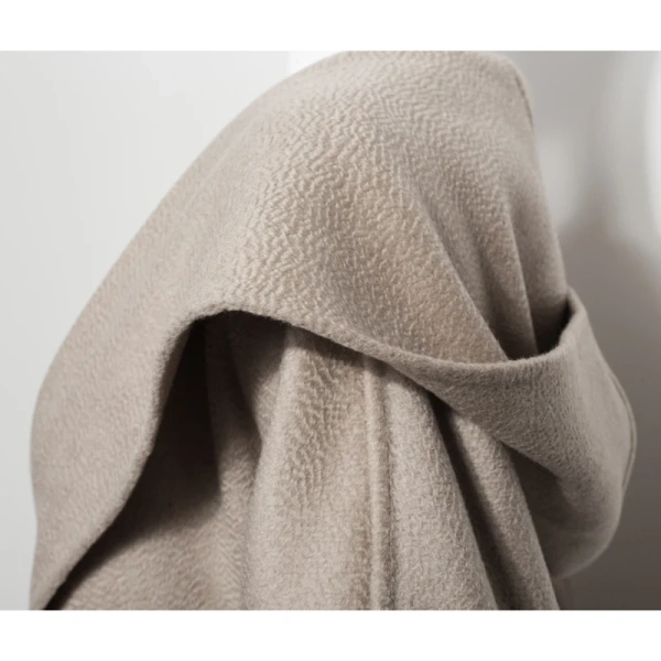 High-end Double-faced Woolen Goods Winter Peru Cashmere Coat Water Ripple New Design Classic  Fashion Commuting Frenulum - Image 2