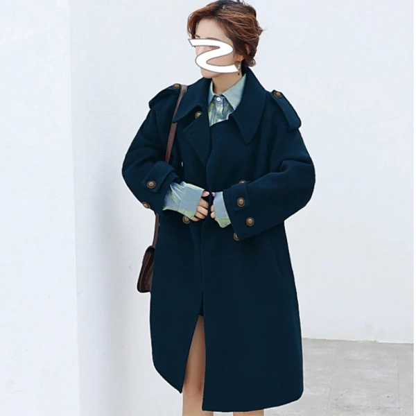 Winter Wool Coat New Pattern Design Peru Hot Sale Jacket Commuting Double-breasted Handmade - Image 6