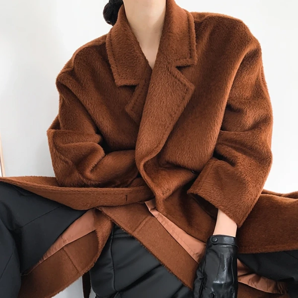 2025 the New Haute Couture Winter Alpaca Hair Coat Fashion New Trend Hot Sale Quality Goods Handmade - Image 5