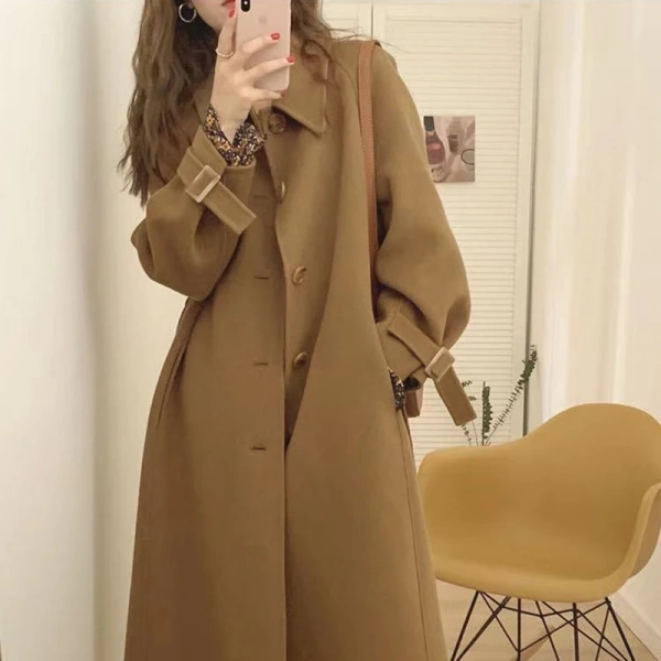 Haute Couture Winter Wool Coat New Pattern Design Peru Hot Sale Jacket Commuting Single Breasted Handmade