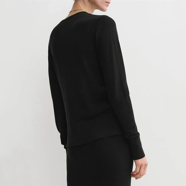 Spring Summer Lyocell Knit Sweater Single Breasted Cashmere Knitted Cardigans for Women - Image 2