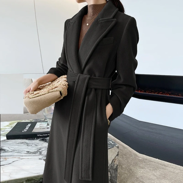 Fit Long Cashmere Coat Winter Women Elegant Wool Coat New Trends Slim Ladies Women Girls,women Wool Blends Wool Lining FormalF - Image 6