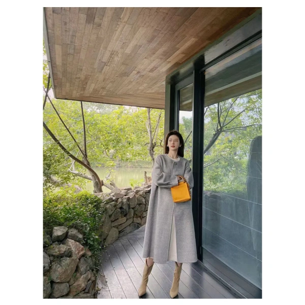 Top Quality Wool Trench Fashion Coat Women's Coats With Price - Image 5