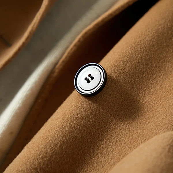 High-end 100% Pure Cashmere Lapel Brief Paragraph Handmade Autumn and Winter Casual Raglan Sleeve Loose Coat - Image 3