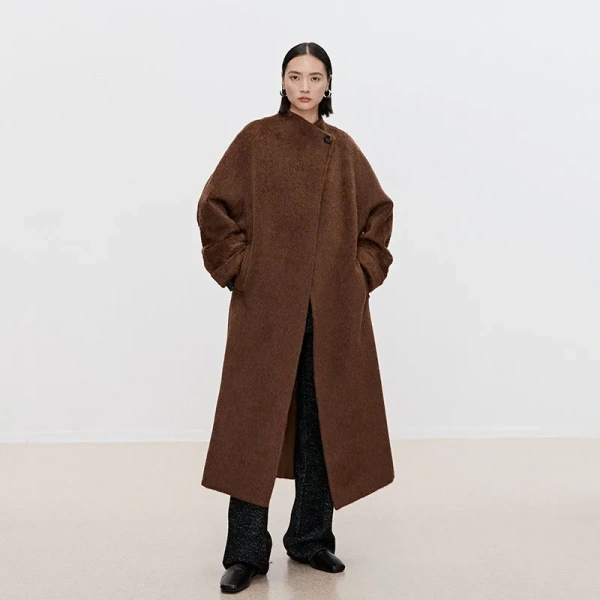 Top Luxury Alpaca Coat Imported From Peru