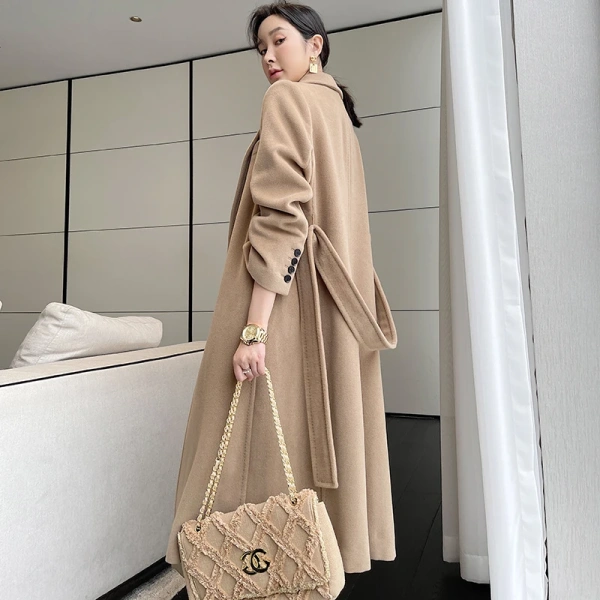 Fit Long Cashmere Coat Winter Women Elegant Wool Coat New Trends Slim Ladies Women Girls,women Wool Blends Wool Lining FormalF - Image 5